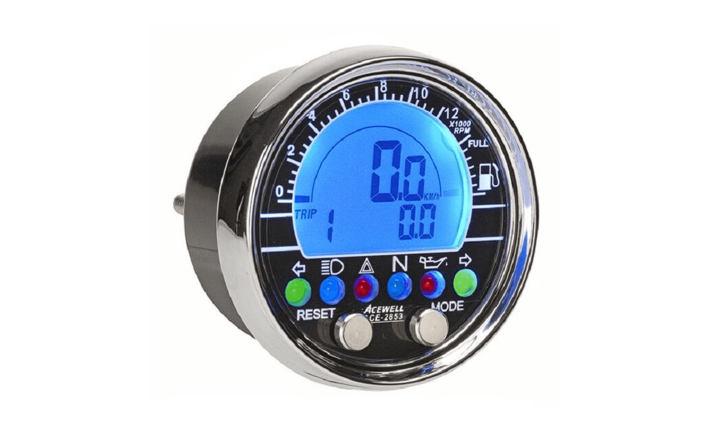 Acewell 2853-AB Speedo & Rev Round