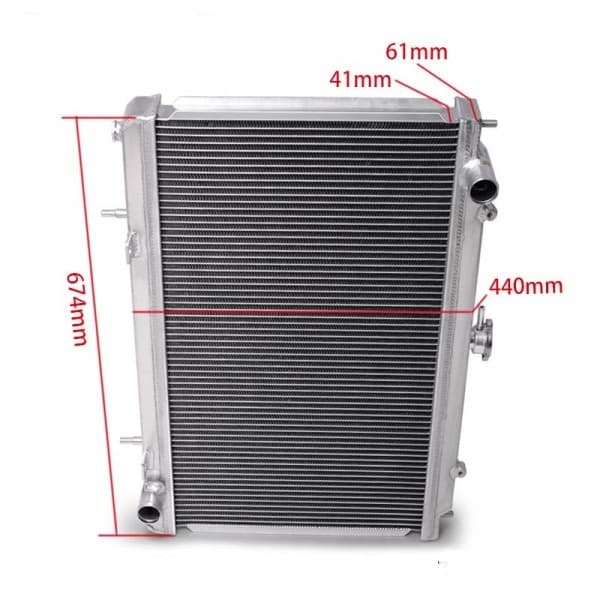 Radiator 360X648X42 R211RAD 2 Core Nissan