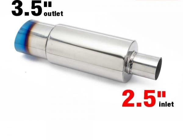 Exhaust Silencer 63mm Burnt Tip MF1506M63U89BR