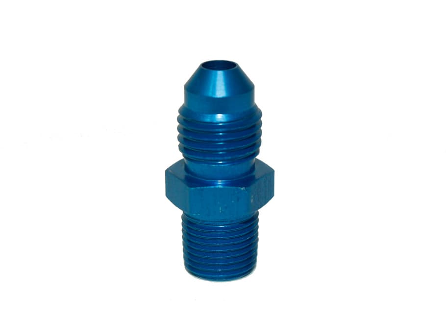 N2O Fitting AN4 - 1/8NPT Blue 1204