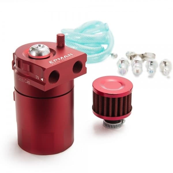 Oil Catch JYH08 Red With Breather