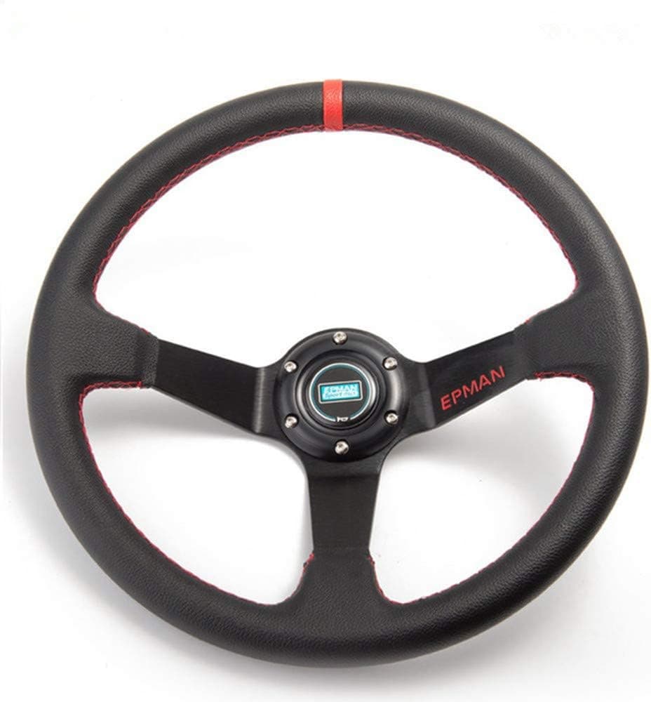 Steering Wheel 7709 Red 350 Deep Dish PVC
