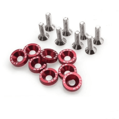 Fender Washer Red 8PC AD-DP01S