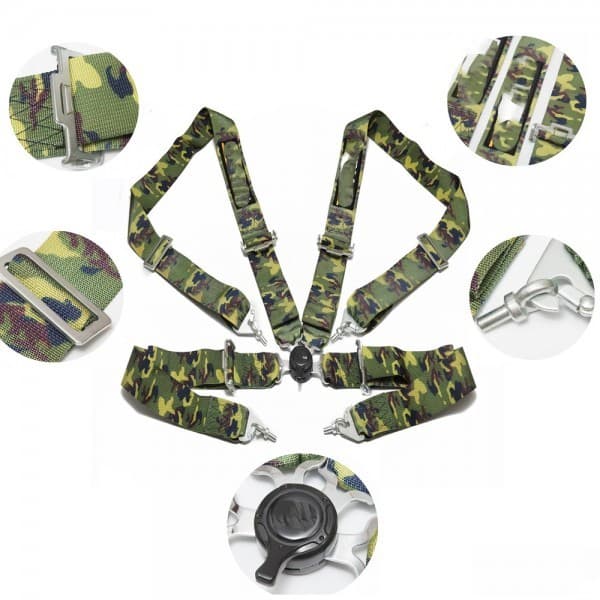 Harness 4P 3 Inch Camo Quick Nylon Strap 07CAM