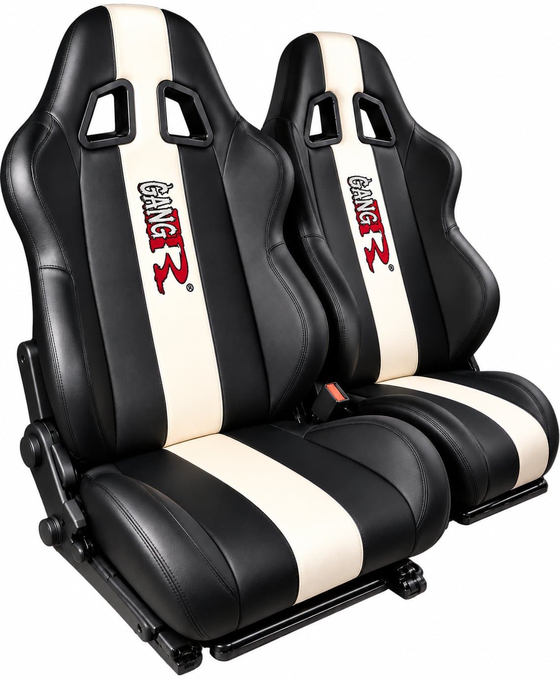 Seat Set Recline 1047 Blk/Wht White Band